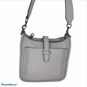 Rebecca Minkoff Light Gray Leather Crossbody Bag